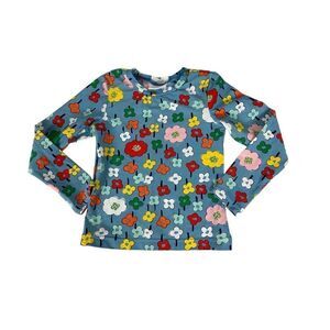 Hanna Andersson Floral Print Rash Guard size 6-7